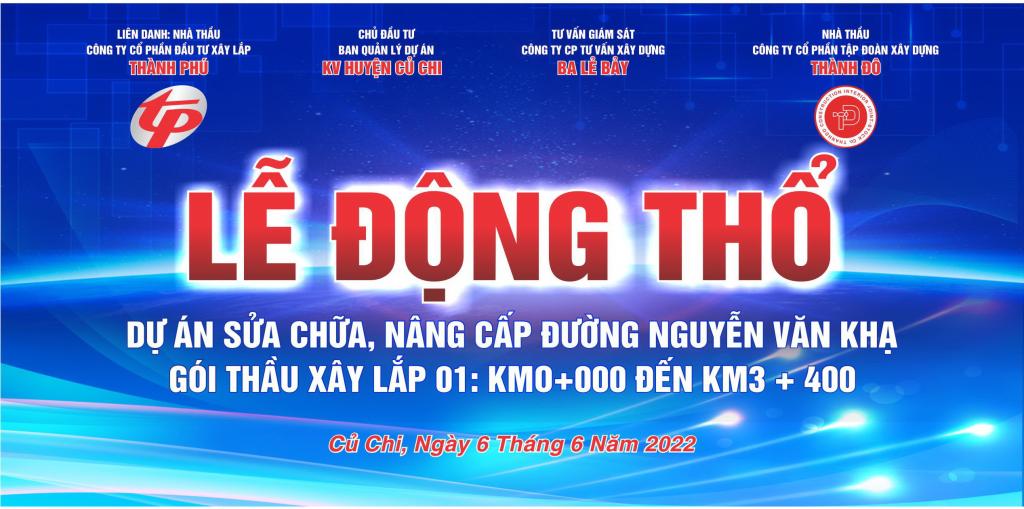 Lễ Động Thổ Dự án Sửa chữa nâng cấp Đường Nguyễn văn Khạ - Củ Chi, TPHCM