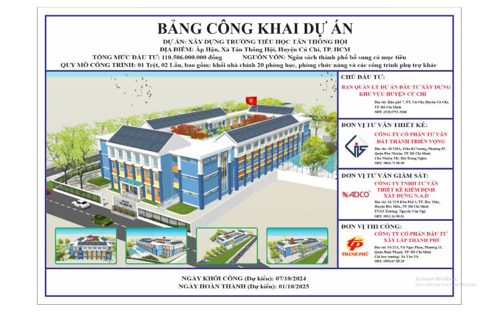 TRƯỜNG TIỂU HỌC TÂN THÔNG HỘI